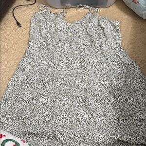 GAP Black and White Midi Dress